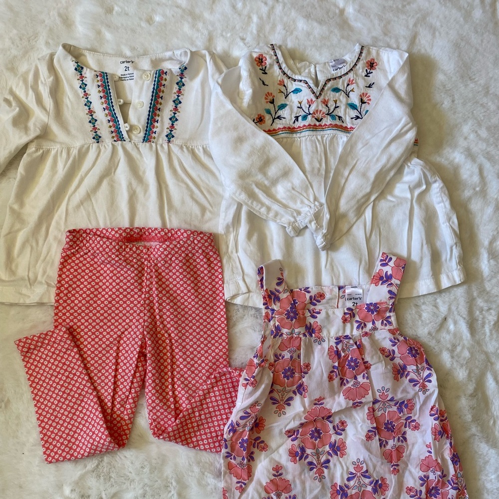2T girls Carter’s separates. Lot of 4